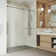 Ferrara 72-73" W x 74" H Sliding Frameless Shower Door with 3/8" Clear Glass