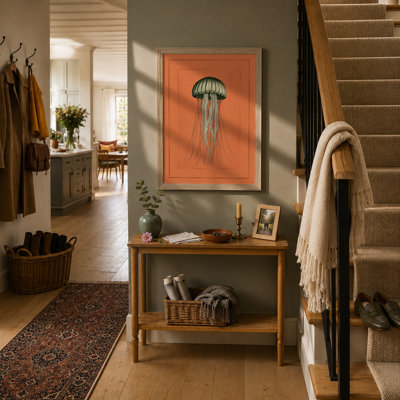 Jellyfish In Motion Coastal - Print