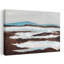 Abstract Winter River Abstract Peaceful Serene Landscape Mountain Wall Art