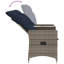 Canapé de patio inclinable 2 places Vidaxl-116119957-116119956