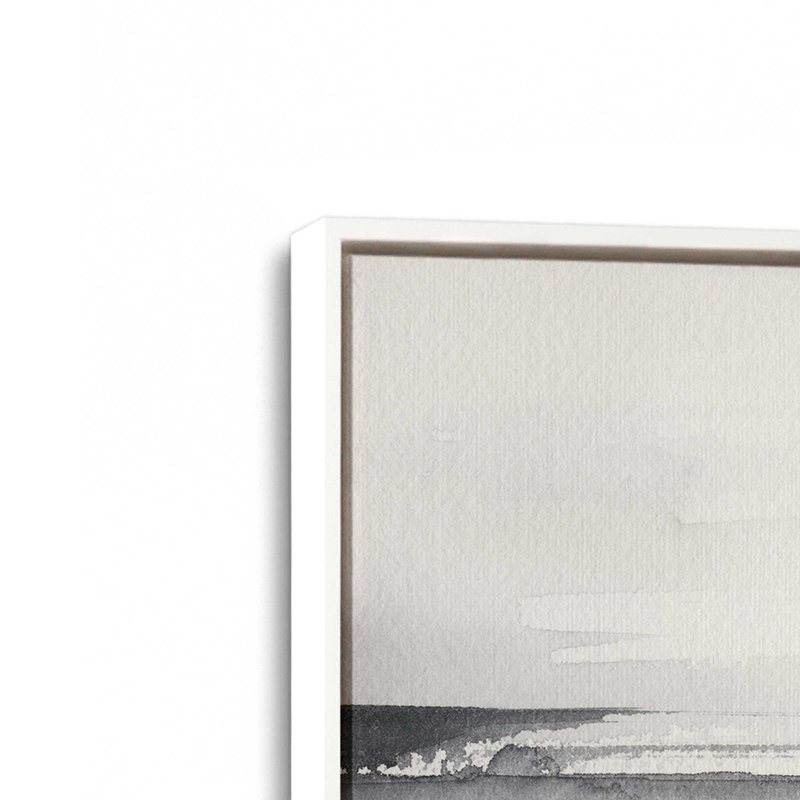 Ensemble de 2 marées intemporelles, H 13 po x l 38 po, Cadre flottant blanc opaque