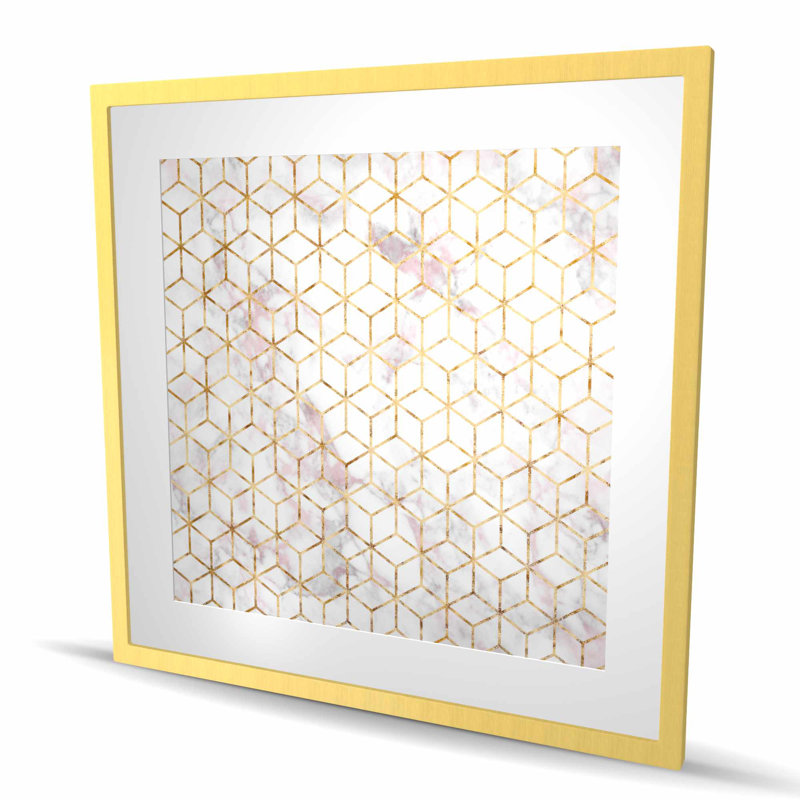 Symmetry Office Patterns Framed Matted Print | Home Decor