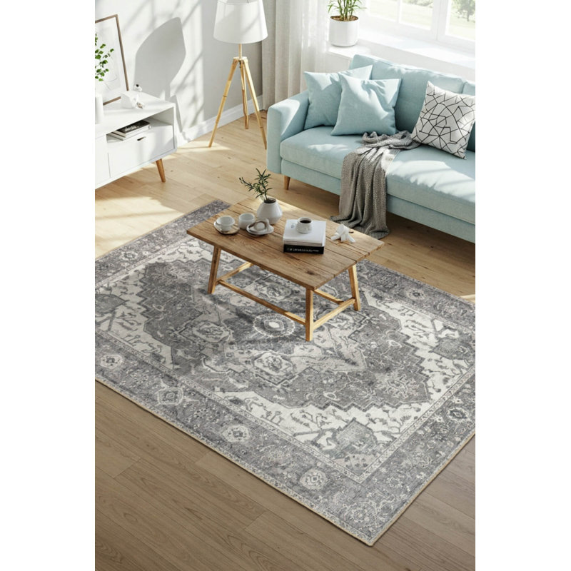 Tapis en chenille lavable Jax, Rectangle 6 pi 11 po x 10 pi 3 po