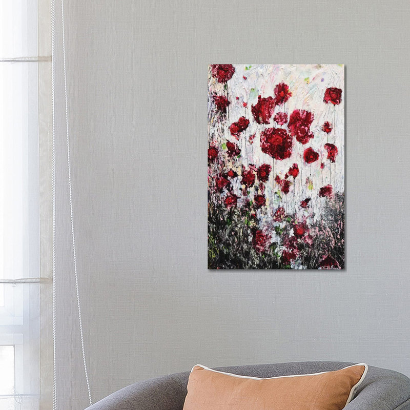 Coquelicots amoureux!, H 26 po x l 18 po x 1,5 po