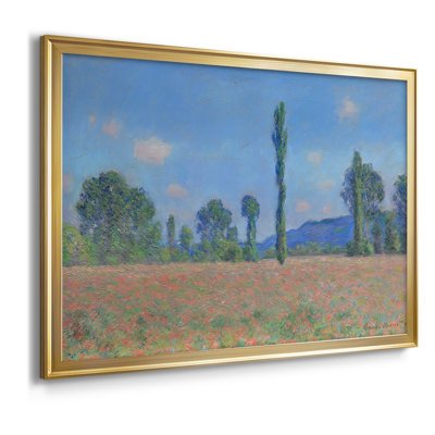 Poppy Field, Giverny-Claude Monet-Framed Gallery Wrapped Canvas-1891