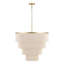 26" 5-Light Tiered Rope Drum Chandelier-1047239934
