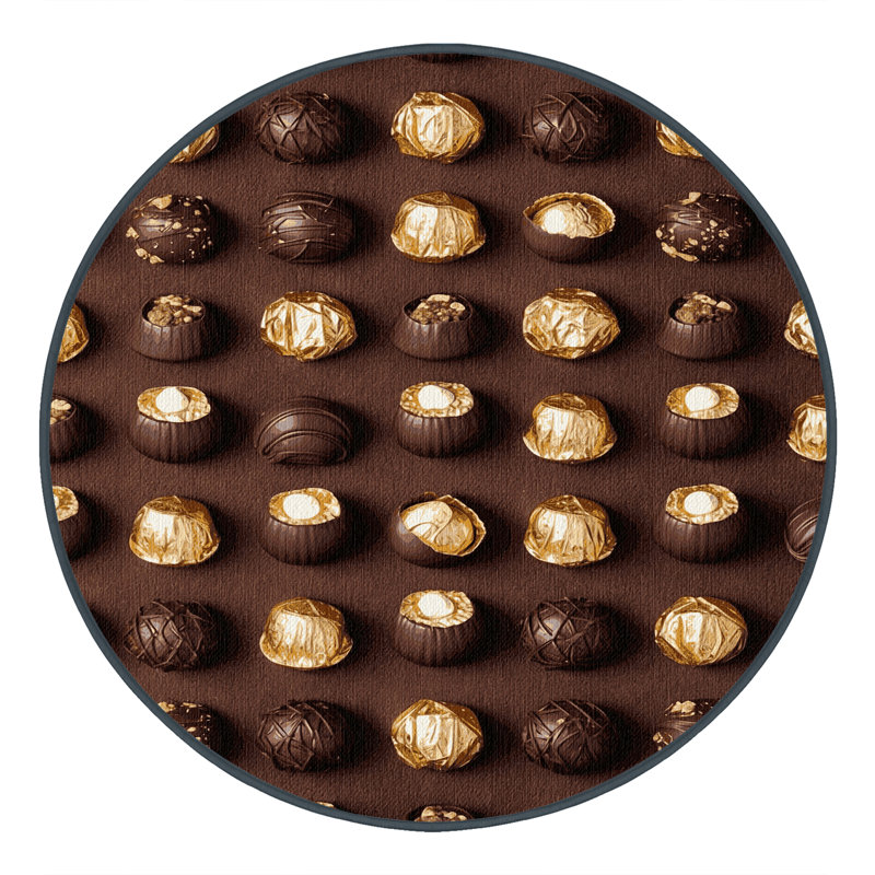  Tapis lavable Ferrero Rocher Desserts, Rond 7 pi