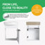 16" Small Bathroom Vanity Set，Single Wall-Mounted Bathroom Vanity Set，Floating Bathroom Vanity with Ceramic Sink Top-97833810