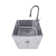 All-In-One 24.1" L x 21.3" W Drop-In Laundry Sink with Faucet