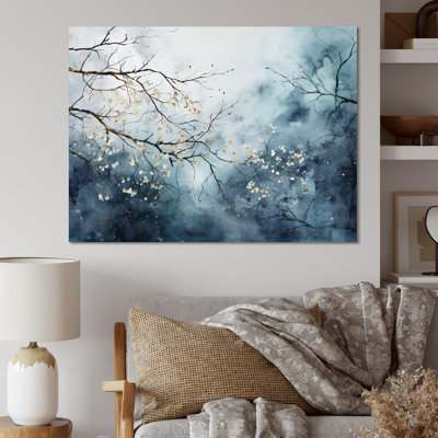 «Winter Tree Minimal Landscape II», reproduction sur toile