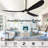 Black 3 Blade Solid Wood Indoor Outdoor Ceiling Fans with Lights for Patios Living Room Bedroom - 60 Inch-912080174
