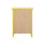 Table de chevet jaune vibrante