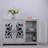 Spacious Countertop Sideboard With 3 Mirrored Doors And Adjustable Shelves-781812128