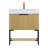 Compact 30" Vanity Cabinet And Sink, Modern Woodgrain Design For Bathrooms