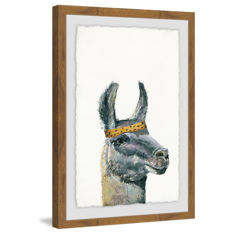 Liama Bandana - Single Picture Frame Print, 46 cm H x 30 cm W