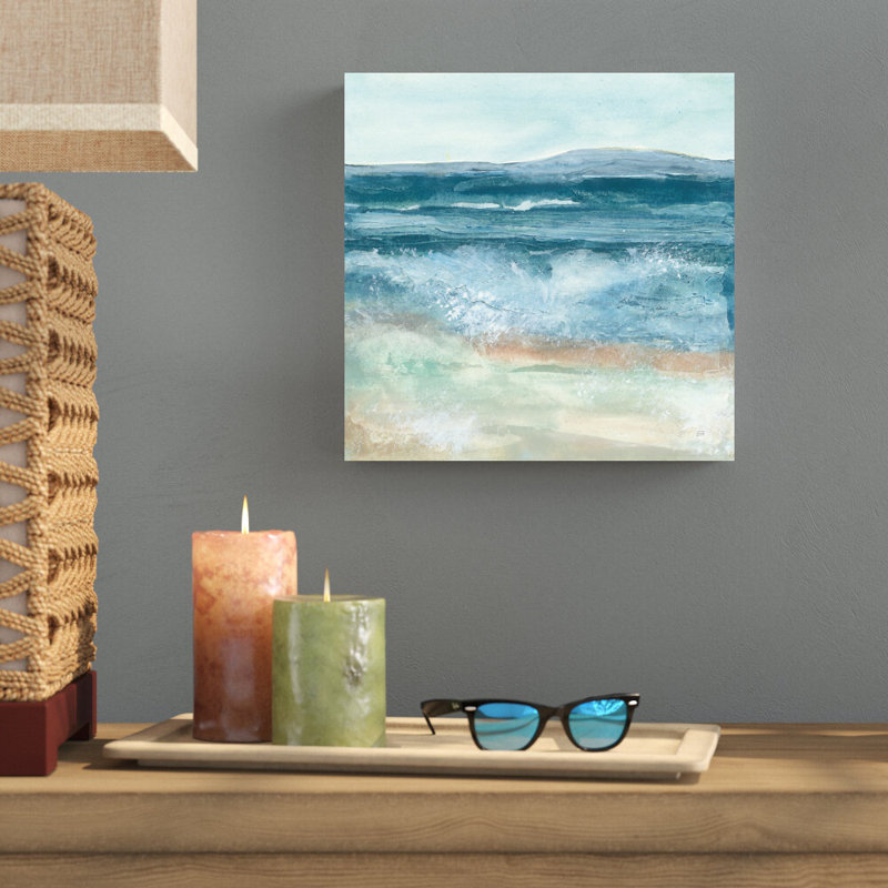 «Coastal VI» par Chris Paschke, reproduction d'art sur toile tendue, H 12 po x l 12 po