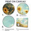 Campagne tournesols dans le vent - tournesols, art mural-43016502-43016491-43016490