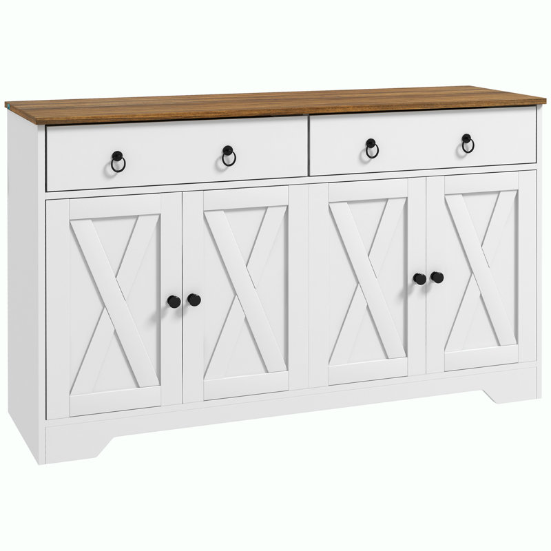 Console avec rangement et 2 tiroirs