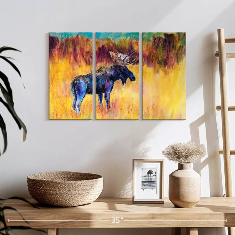 Brampt Abstract Moose, 20" H x 33" W
