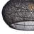 Black Rattan Pendant Light for Boho Home Decor