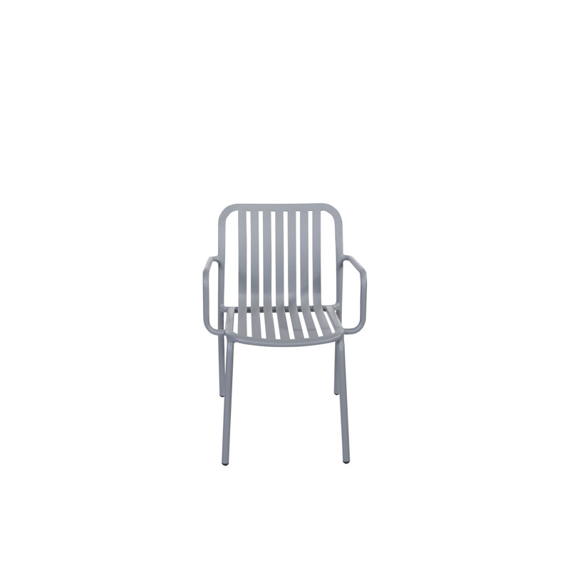 Fauteuil empilable Key West, Gris tourterelle