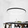 Stockham 1-Light Unique Geometric LED Pendant Circle Ring Chandelier Remote Dimmable