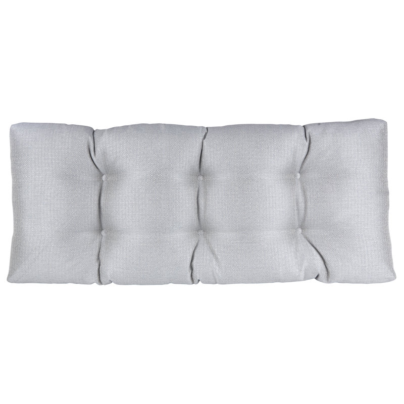 Coussin de banc antidérapant Omega, Gris, L 33 po x P 14 po