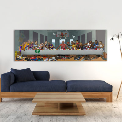 NBA joueurs dernier souper basketball sport Wallart, reproduction d'art sur toile