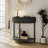 Modern 31.5" Fluted Semi-Circle Narrow Console Table-124237638