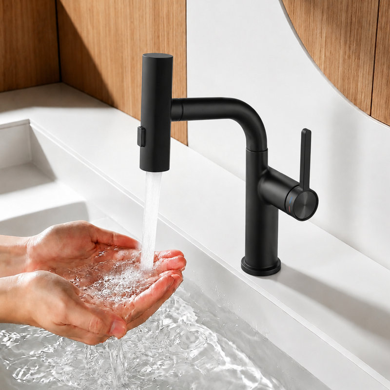 Single-Hole Single-Handle Bathroom Faucet
