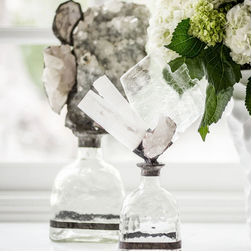 Selenite Handmade Decorative Bottles