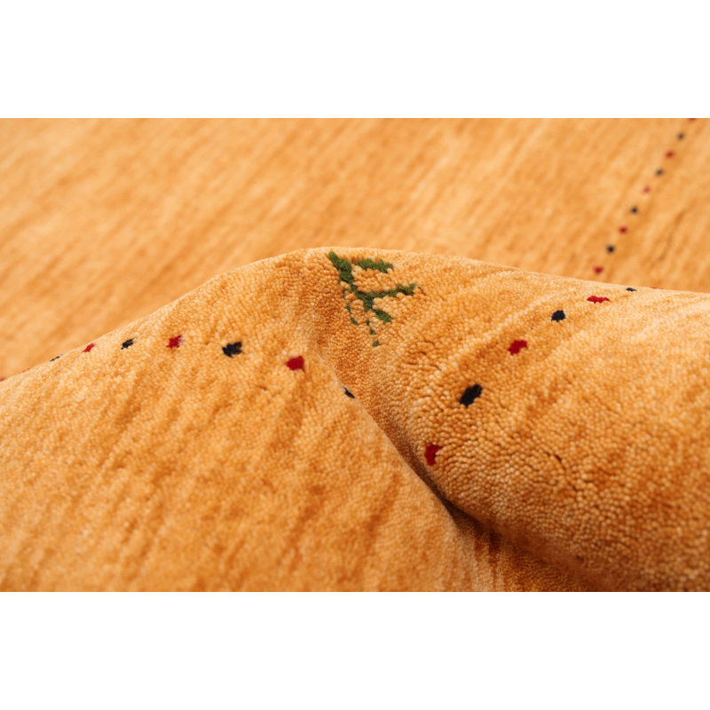 Kashkuli Gabbeh Orange Rug 5'0" x 8'1"