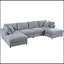Canapé modulaire en U avec 2 repose-pieds mobiles-1796169871