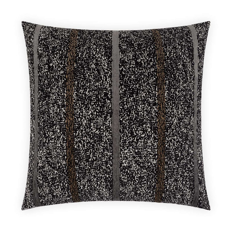 Hader Striped Feather Throw Pillow, Square 22"