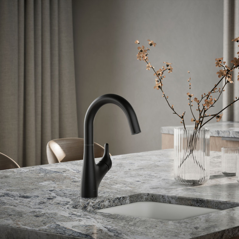 Rival Single-Handle Bar Sink Faucet, Matte Black