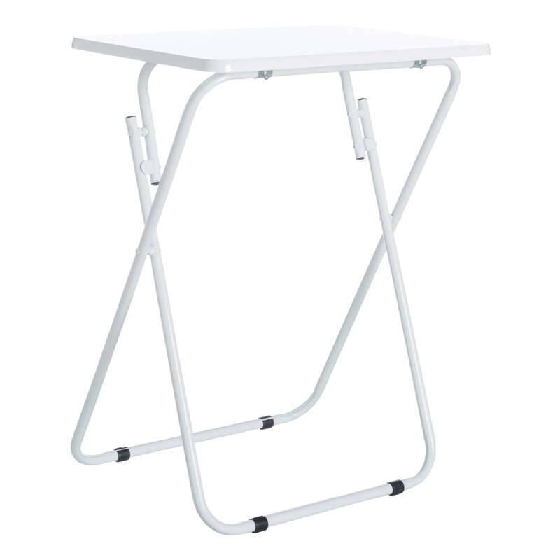 Strauser 47.5cm Rectangular Portable Folding Table, White