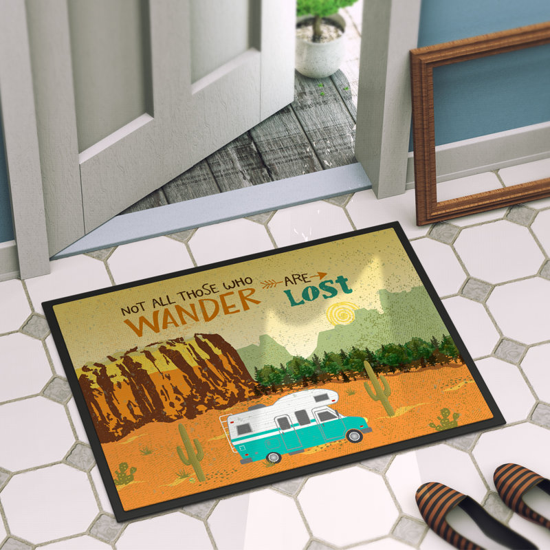 Tapis de porte pour l’extérieur anti-dérapant eastern urban home, l 24 po x L 36 po