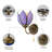 Duffrin Armed Sconce with Blue Glass Shade