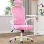 Fauteuil de bureau ergonomique avec appui-tête, support lombaire réglable, accoudoirs et fonction berçante pour un bureau à domicile confortable-1309799045-1309799044