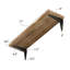 Tablette en bois massif Khorawa