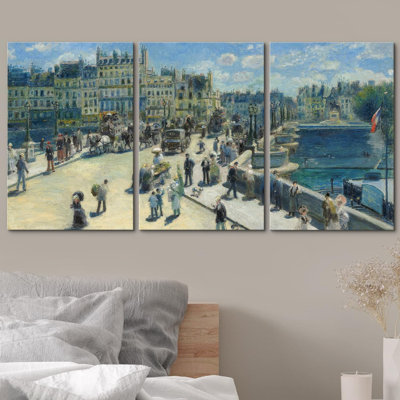 Pont neuf, Paris, 3 pièces par Pierre Auguste Renoir