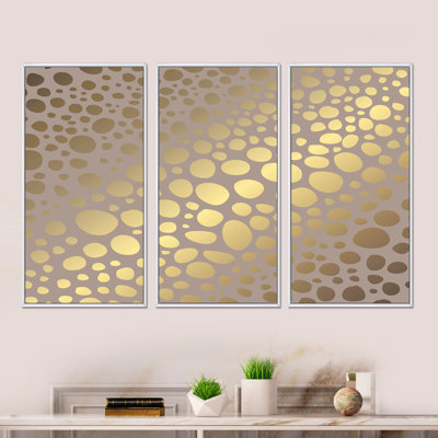 " Golden Marble Design III " 3 - Pieces