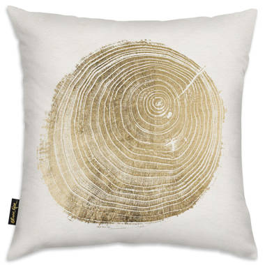 F Scott Fitzgerald 'Golden Hours' Washable Velvet Throw Pillow