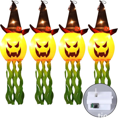 Glowing Pumpkin Witch Hat