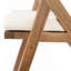 Chaise de salle à manger avec accoudoirs et coussin de patio (ensemble de 2)