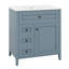 Meuble-lavabo de 30 po avec lavabo, armoire de salle de bain avec 3 tiroirs et tiroir basculant, porte à fermeture en douceur avec rangement-1874649919