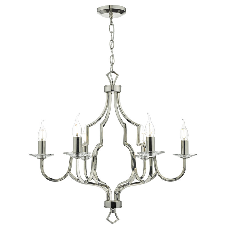 Heckart 6 - Light Candle Style Chandelier