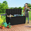Boîte de rangement verrouillable en résine 100 gallons vbal-91218886