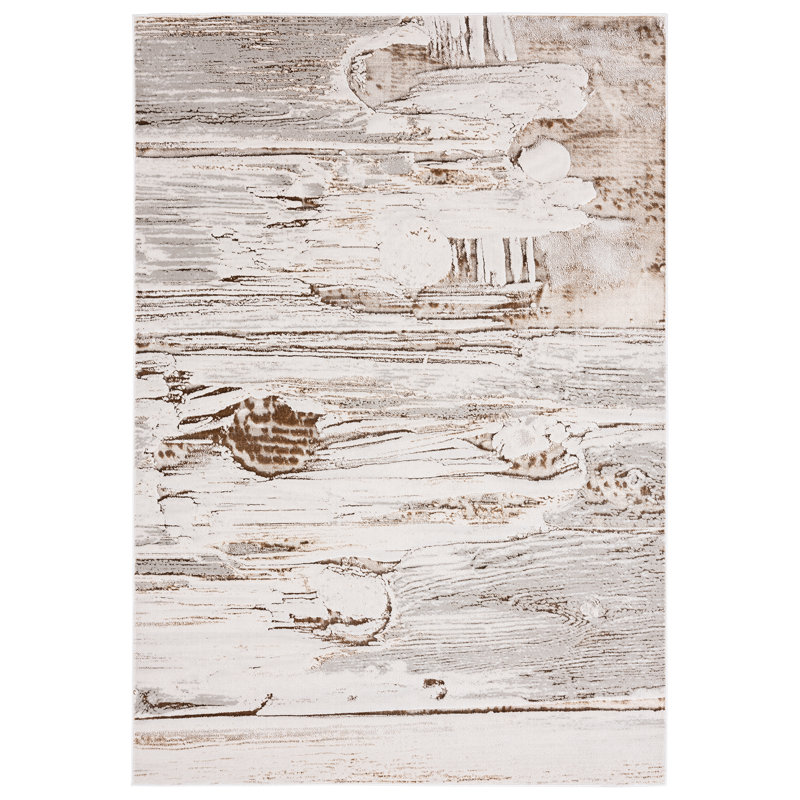 Tapis beige, Rectangle 5 pi 2 po x 7 pi 5 po