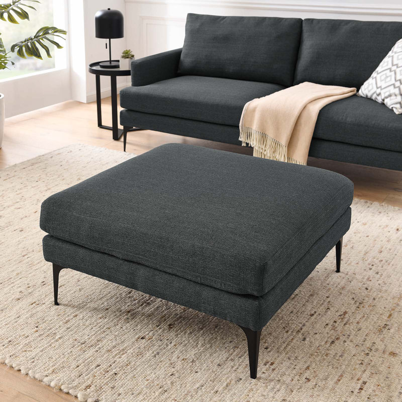 Repose-pieds Evermore par Modway, 100 % polyester gris
